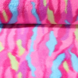 Plüschfell "Tippy" Kombistoff Multicolor