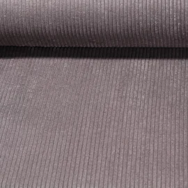 Polsterstoff Breitcord 5mm Keely Graubraun 