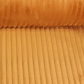 Polsterstoff "Hazel" XL Breitcord Uni Ocker