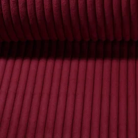 Polsterstoff "Hazel" XL Breitcord Uni Rot
