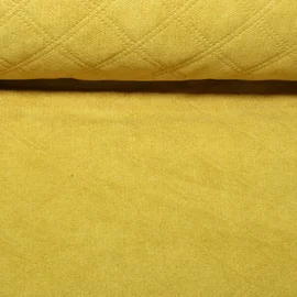 Polsterstoff "Hermine" Stepp-Optik Uni Gelb
