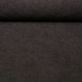 Polsterstoff "Hermine" Stepp-Optik Uni Mokkabraun