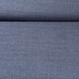 Polsterstoff "June" Uni Jeansblau Melange