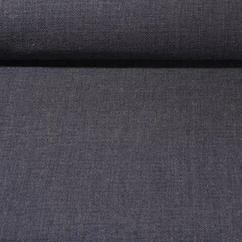 Polsterstoff "June" Uni Schwarz Melange