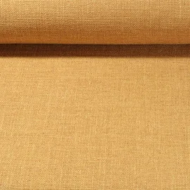 Polsterstoff "June" Uni Senfgelb Melange