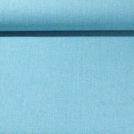 Polsterstoff "June" Uni Türkis Melange