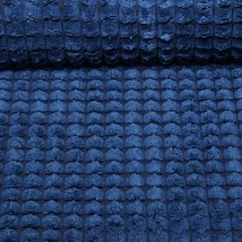 Polsterstoff Noppen-Struktur Uni Royalblau