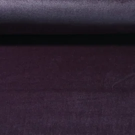Polsterstoff Samt "Louise"  Uni Aubergine