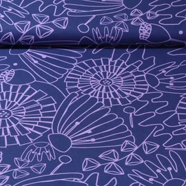 Popeline "Eden" Navy