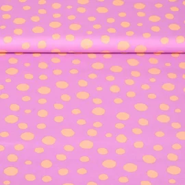 Popeline Geometrics Punkte Lila