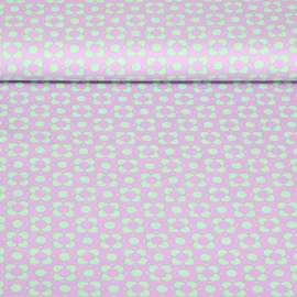 Popeline Retroblumen Lila