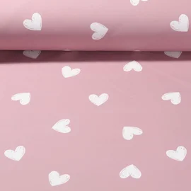 Regenjackenstoff Aqua Protect Herzen Rosa