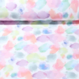 Regenjackenstoff Aqua Protect Pastellmalerei Weiß