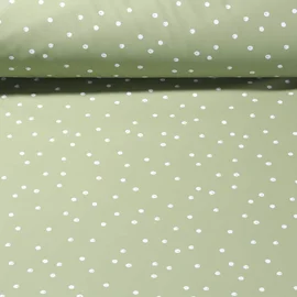 Regenjackenstoff Aqua Protect  Punkte Grün