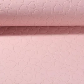Regenjackenstoff Herzen Gestanzt Rosa