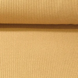 Rippen-Stricksweat Uni Curry