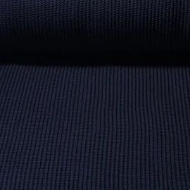 Rippen-Stricksweat Uni Navy