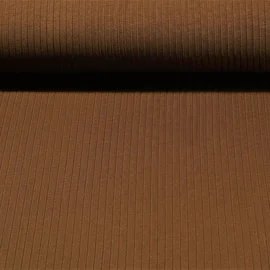 Rippjersey Breitripp Braun