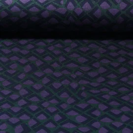 Romanit Jersey Bogenmuster Lila