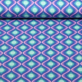 Romanit Jersey Grafisch Kobaltblau Grün