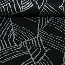 Romanit Jersey Linien Schwarz Silbergrau