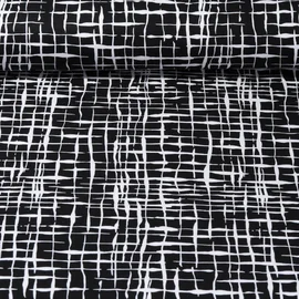 Romanit Jersey Travel Black-White Gitter