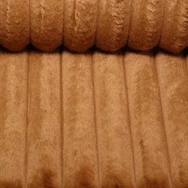 Schweres Plüschfell Streifen Tabakbraun