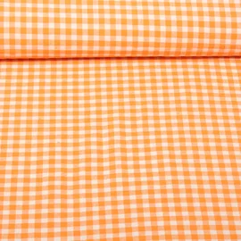 Seersucker Karo Orange Beige