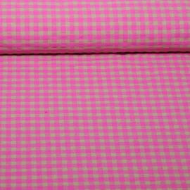 Seersucker Karo Pink Beige