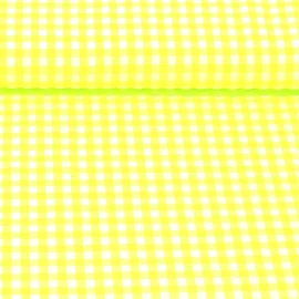 Seersucker Karo XL Neon Gelb