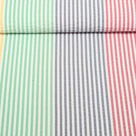 Seersucker Streifen Multicolor
