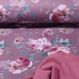 Softshell Blüten Mauve