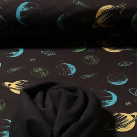 Softshell Weltraum Schwarz Gelb 