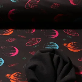 Softshell Weltraum Schwarz Pink