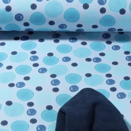Softshell Gemalte Punkte Hellblau