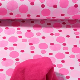 Softshell Gemalte Punkte Rosa