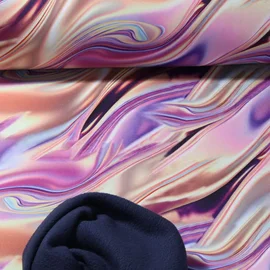 Softshell Marmor Lila Gelb