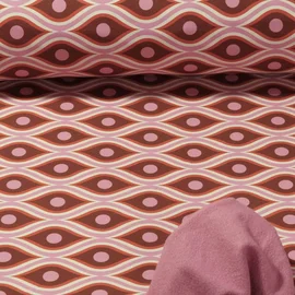 Softshell Retro Waben Vanille Rosa