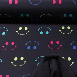 Softshell Smileys Schwarz Bunt