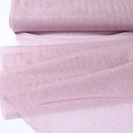 Softtüll Glitzer Gold Blassrosa