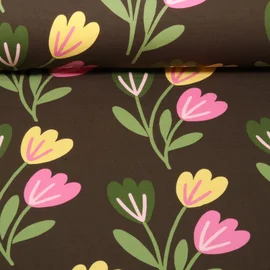 Sommersweat B-Trendy Tulpe Braun