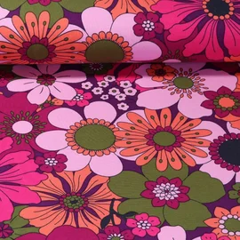 Sommersweat "Blomster" Pink