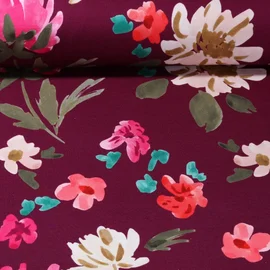 Sommersweat "Colette" Weinrot