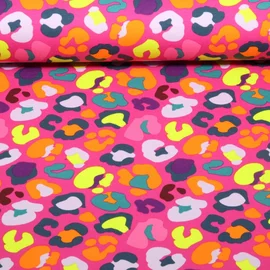 Sommersweat French Terry Buntes Leomuster Pink