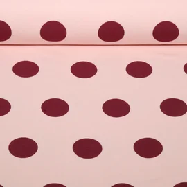 Sommersweat French Terry Punkte Klein Rosa