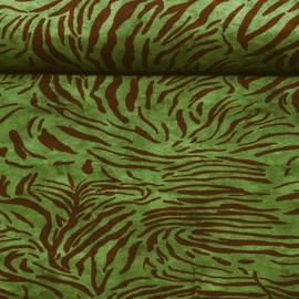 Sommersweat French Terry Zebra Olivgrün