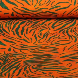 Sommersweat French Terry Zebra Orange