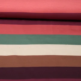Sommersweat Streifen XL Grün Multicolor