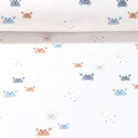 Stretch Frottee Krabben Ecru