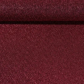 Stretch-Lurex Rubinrot